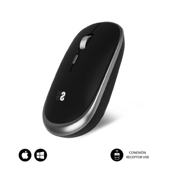 Subblim Wireless Mini Mouse Ratón Óptico Inalámbrico Negro Subblim Wireless Mini Mouse Ratón Óptico Inalámbrico Negro