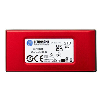 Disco Duro Kingston XS1000 Disco SSD Externo 2TB USB 3.2 Rojo