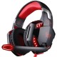 Klack Auriculares Gaming LED para PS4/PC/Xbox Rojo