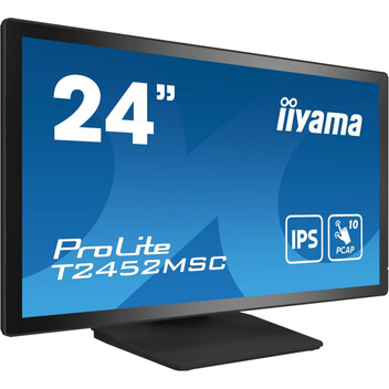 Monitor Iiyama T2452MSC-B1 23.8″ 1080p IPS Táctil 10 puntos PCAP Altavoces USB HDMI VESA
