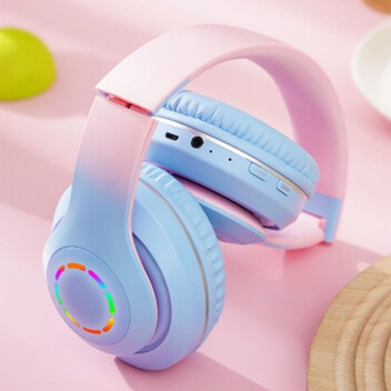Kinsi B39M Auriculares Inalámbricos Bluetooth RGB Azules