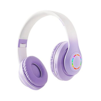Kinsi B39M Auriculares Inalámbricos Bluetooth RGB Morado Kinsi B39M Auriculares Inalámbricos Bluetooth RGB Morado
