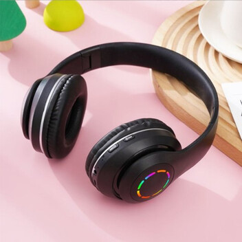 Kinsi B39M Auriculares Inalámbricos Bluetooth RGB Negros