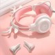 Kinsi SY-G35 Auriculares Gaming RGB con Orejas Rosa