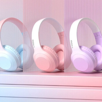 Kinsi V5PRO Auriculares Inalámbricos Bluetooth con Cancelación de Ruido Degradado Rosa Kinsi V5PRO Auriculares Inalámbricos Bluetooth con Cancelación de Ruido Degradado Rosa