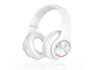 Kinsi B39 Auriculares Inalámbricos Bluetooth HiFi RGB Blancos