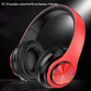 Kinsi B39 Auriculares Inalámbricos Bluetooth HiFi RGB Rojos