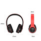 Kinsi B39 Auriculares Inalámbricos Bluetooth HiFi RGB Rojos