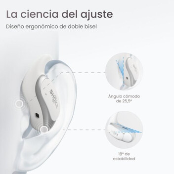 Shokz Openfit Air Auriculares Open-Ear Bluetooth Blancos