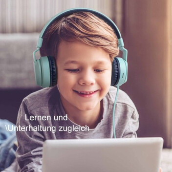 Kinsi Bobo-1 Auriculares Infantiles con Cable/Inalámbrico con Ranura para Insertar Tarjeta TF Azules Kinsi Bobo-1 Auriculares Infantiles con Cable/Inalámbrico con Ranura para Insertar Tarjeta TF Azules