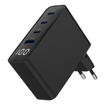 Fuente de Alimentación Gembird 100W Modelo TA-UC-PDQC100LCD-01-BK Power Delivery