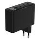 Fuente de Alimentación Gembird 100W Modelo TA-UC-PDQC100LCD-01-BK Power Delivery