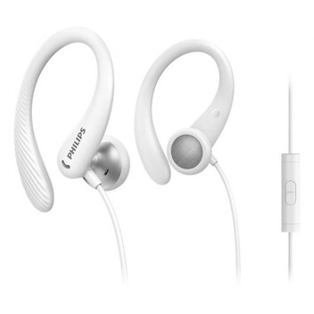 Philips TAA1105WT/00 Auriculares Deportivos con Micrófono y Jack 3.5 Blancos Philips TAA1105WT/00 Auriculares Deportivos con Micrófono y Jack 3.5 Blancos