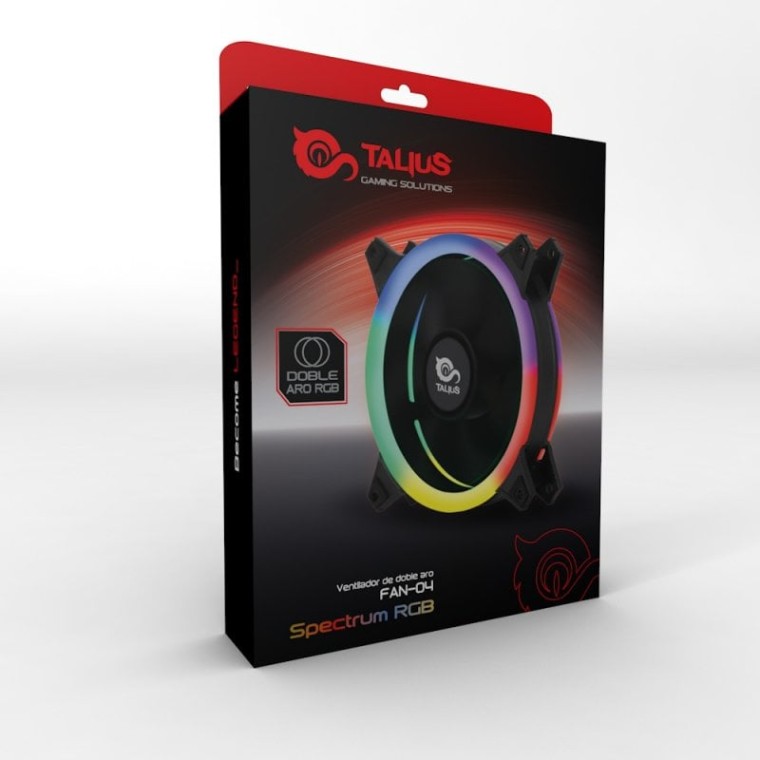 Talius Siroko Spectrum RGB 120mm Negro