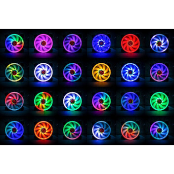 Talius Iris Spectrum RGB 12mm Blanco Retail para Talius Cronos Talius Iris Spectrum RGB 12mm Blanco Retail para Talius Cronos