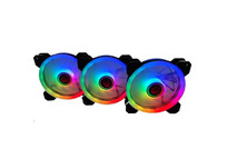 Talius Iris Spectrum ARGB Kit de 3 Ventiladores Suplementarios 120 Mm Negros Talius Iris Spectrum ARGB Kit de 3 Ventiladores Suplementarios 120 Mm Negros