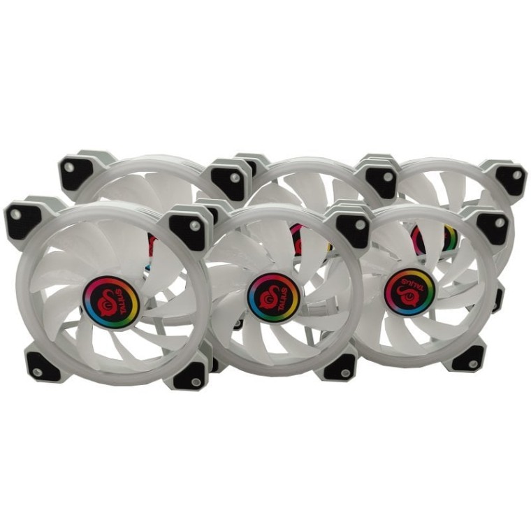 Talius Iris Spectrum ARGB Kit de 6 Ventiladores Suplementarios 120 Mm Blancos