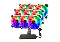 Talius Iris Spectrum ARGB Kit de Centralita + 9 Ventiladores Suplementarios 120 Mm Blancos