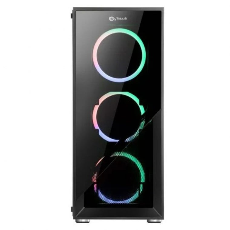 Talius Valkyria Cristal Templado USB 3.0 RGB Negro