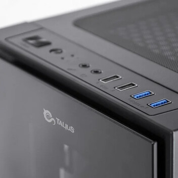 Talius Valkyria Cristal Templado USB 3.0 RGB Negro Talius Valkyria Cristal Templado USB 3.0 RGB Negro