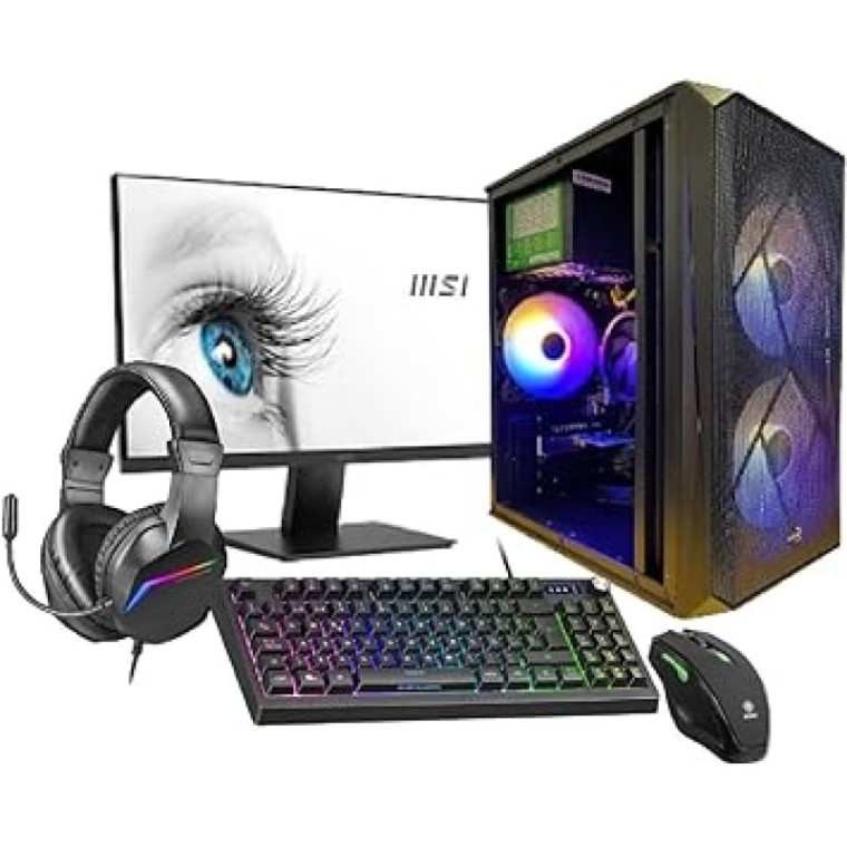 TrendingPC Daiyu AMD Ryzen 5 5600G/32GB/1TB SSD + Monitor 24" FullHD 75Hz + Combo Gaming