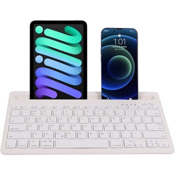 Klack Teclado Multidispositivo Recargable Bluetooth de 2 Canales en Español (Incluye Ñ) Blanco Klack Teclado Multidispositivo Recargable Bluetooth de 2 Canales en Español (Incluye Ñ) Blanco