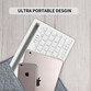 Klack Teclado Multidispositivo Recargable Bluetooth de 2 Canales en Español (Incluye Ñ) Blanco Klack Teclado Multidispositivo Recargable Bluetooth de 2 Canales en Español (Incluye Ñ) Blanco