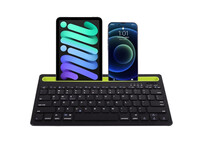 Klack Teclado Multidispositivo Recargable Bluetooth de 2 Canales en Español (Incluye Ñ) Negro