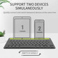 Klack Teclado Multidispositivo Recargable Bluetooth de 2 Canales en Español (Incluye Ñ) Negro Klack Teclado Multidispositivo Recargable Bluetooth de 2 Canales en Español (Incluye Ñ) Negro
