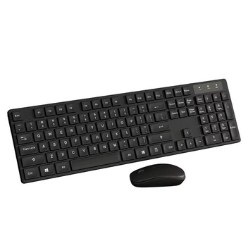 Klack K10C Teclado y Ratón Inalámbricos de Tamaño Completo 104 Teclas Español (Incluye Ñ) Negro