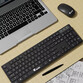 Klack K10C Teclado y Ratón Inalámbricos de Tamaño Completo 104 Teclas Español (Incluye Ñ) Negro