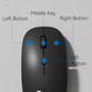 Klack K10C Teclado y Ratón Inalámbricos de Tamaño Completo 104 Teclas Español (Incluye Ñ) Negro