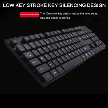 Klack K10C Teclado y Ratón Inalámbricos de Tamaño Completo 104 Teclas Español (Incluye Ñ) Negro