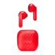 SBS Air Free Auriculares Inalámbricos con Base Compacta 250 mAh Rojos