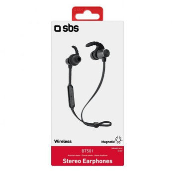 SBS Multipoint BT501 Auriculares Inalámbricos con Arco y Cable Negros