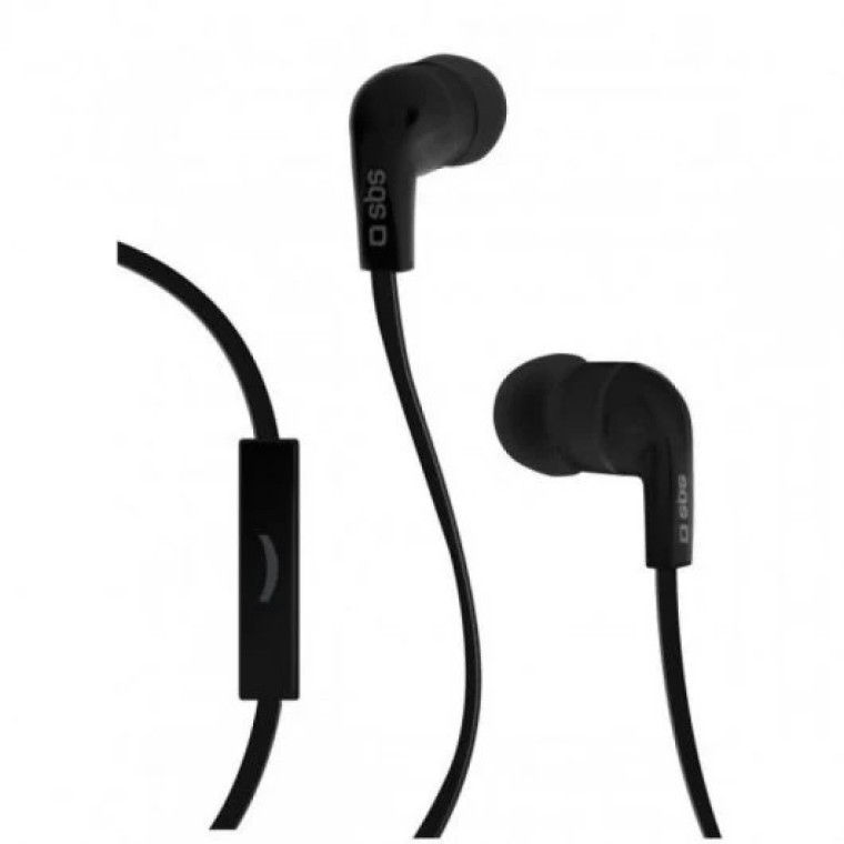 SBS Studio Mix 30 Auriculares Estéreo in-ear con Cable Plano Negros