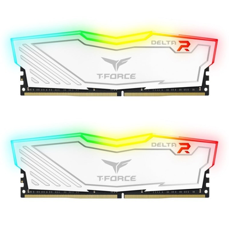 Team Group Delta White RGB DDR4 3200 PC4-25600 16GB 2x8GB CL16