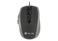 NGS Tick Silver Ratón Óptico 1600DPI Plata