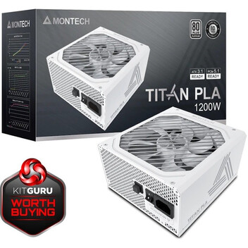 Fuente Alimentación Montech Titan Pla 1200 PCIe 5.1 ATX 3.1 1200W 80 Plus Platinum Modular