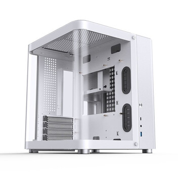 Torre PC Caja PC Jonsbo TK-1 2.0 Blanca Mini Tower Acero Vidrio Templado ITX Micro ATX Torre PC Caja PC Jonsbo TK-1 2.0 Blanca Mini Tower Acero Vidrio Templado ITX Micro ATX