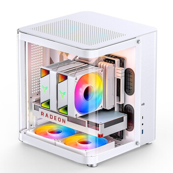 Torre PC Caja PC Jonsbo TK-1 2.0 Blanca Mini Tower Acero Vidrio Templado ITX Micro ATX Torre PC Caja PC Jonsbo TK-1 2.0 Blanca Mini Tower Acero Vidrio Templado ITX Micro ATX