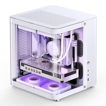 Torre PC Caja PC Jonsbo TK-1 2.0 Blanca Mini Tower Acero Vidrio Templado ITX Micro ATX Torre PC Caja PC Jonsbo TK-1 2.0 Blanca Mini Tower Acero Vidrio Templado ITX Micro ATX