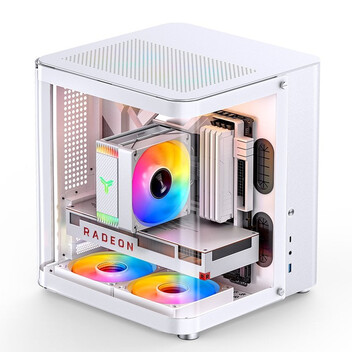 Torre PC Caja PC Jonsbo TK-1 2.0 Blanca Mini Tower Acero Vidrio Templado ITX Micro ATX Torre PC Caja PC Jonsbo TK-1 2.0 Blanca Mini Tower Acero Vidrio Templado ITX Micro ATX