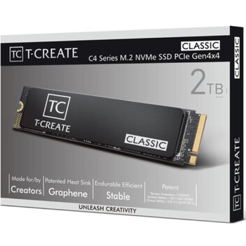 Disco Duro Team Group T-CREATE CLASSIC C47 1TB Disco SSD 7400MB/s NVMe PCIe 4.0 M.2 Gen4 3D NAND