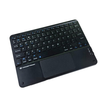 Teclado Conceptronic TOBIN01BES QWERTY Español Bluetooth Touchpad Recargable Negro