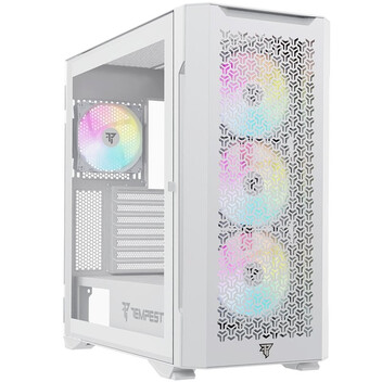Torre PC Tempest Bastion ARGB ATX Cristal Templado USB 3.0 Blanca