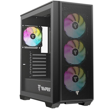 Torre PC Tempest Fort ARGB ATX Cristal Templado USB 3.0 Negra