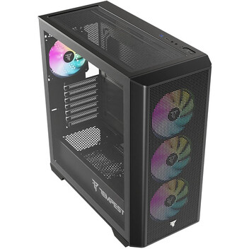 Torre PC Tempest Fort ARGB ATX Cristal Templado USB 3.0 Negra