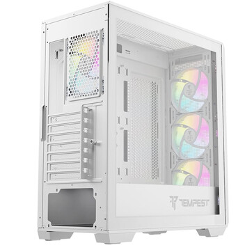 Torre PC Tempest Fort ARGB ATX Cristal Templado USB 3.0 Blanca