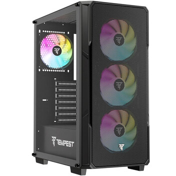 Torre PC Tempest Garrison ARGB ATX Cristal Templado USB 3.0 Negra
